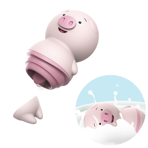 Gerçek duygu dil klitoris titreşimli seks oyuncak yalama kedi masajı sevimli Mini domuz klitoris stimülatörü kadın Masturbator - Product Image 2