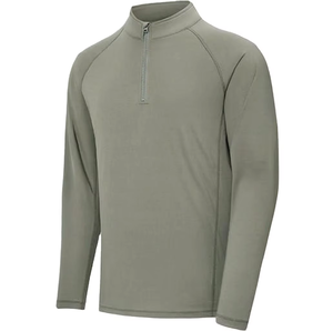 Vêtements de travail résistants aux flammes NFPA CAT2, pull léger à col zippé, manches longues, coton <span class=keywords><strong>FR</strong></span>, chemises pour hommes - Product Image 5
