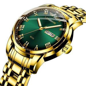 Montre à bracelet en acier bi-mensuelle la plus vendue, montre ronde à quartz authentique, montre étanche de qualité professionnelle - Product Image 1