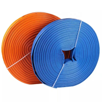 Tuyau de vidange d'irrigation à plat en PVC haute pression robuste 2 pouces 4 pouces 6 pouces 6 bar 8 bar