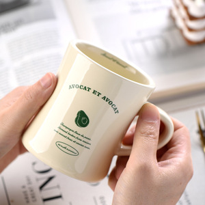 Usine en gros 12oz Vintage Style rétro classique crème lait <span class=keywords><strong>tasse</strong></span> personnalisée créative épaisse en céramique café Diner tasses - Product Image 3