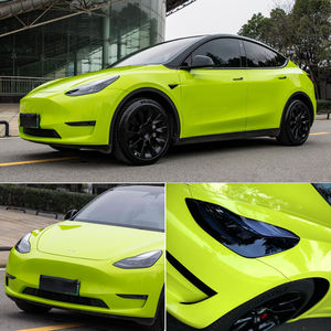 Film adhésif pour véhicule, brillant, vert avocat, changement de couleur de voiture, film vinyle - Product Image 4