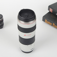 Vente en gros de tasses à café isothermes en acier inoxydable personnalisées en forme d'objectif d'appareil photo de 70 à 200 mm