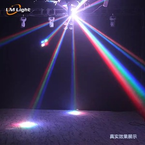 Luz móvil de haz Limin con 12 LED láser para escenarios, ideal para KTV, bares, discotecas y uso en interiores. - Product Image 1