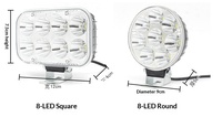 Faro LED externo para motocicleta, 12V-80V, lámpara antiniebla frontal universal para bicicleta eléctrica