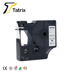 Tatrix 9 흰색 호환 라벨 테이프 카트리지 40913 DYMO LabelManager 280 프린터