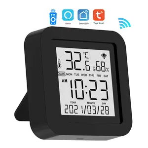 WiFi Temperatur-und Feuchtigkeit sensor TUYA APP Universal Controller Smart IR Blaster WiFi-Fernbedienung mit LCD-Display