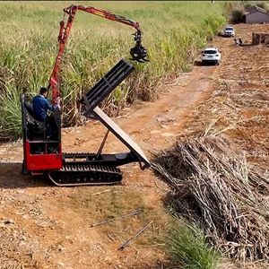 รถขนส่งอ้อยพร้อมกรงเล็บหมุนได้และระบบเทท้ายแบบยืดหยุ่น อุปกรณ์เครื่องจักรกลการเกษตร รางยาง - Product Image 6