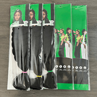 Vente en gros de cheveux à tresser Ultra Yaki Jumbo pour tresses africaines, extensions de cheveux pré-étirées, 82 pouces, 165g OU