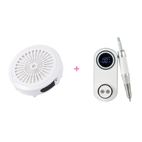 Machine à ongles rechargeable sans fil 40000 tr/min avec collecteur de poussière pour usage en salon, kit d'outils de manucure