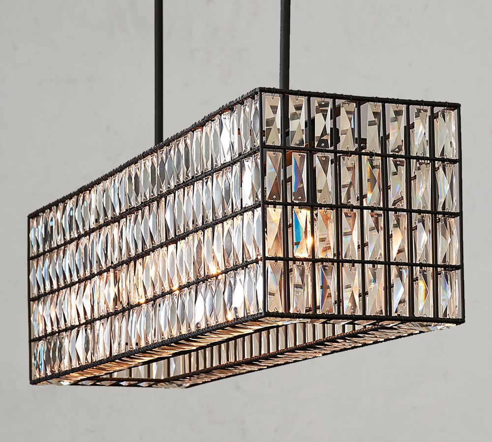chandelier light luxury light iron recycled glass chandelier