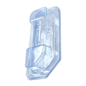 Barquette médicale rectangulaire stérile jetable en PETG/PET transparent, thermoformée sur mesure en usine - Product Image 6