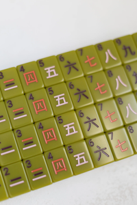Tavolo da Mahjong Mini Personalizzato per Viaggi all'Aperto con Illuminazione LED, Design Creativo Vintage Verde Oliva - Product Image 4