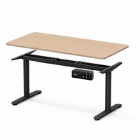 Bureau électrique ergonomique moderne à double moteur, réglable en hauteur, avec mémoire de position et commande, pour position assise ou debout