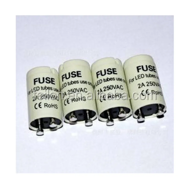 250v 2a led de led tubo fusible de cobre/cobre interruptor 0.5a/1a/2a