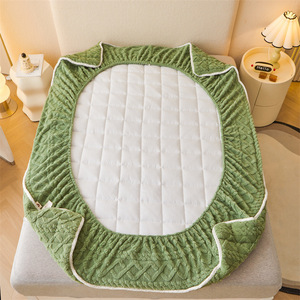 <span class=keywords><strong>Drap</strong></span>-Housse <span class=keywords><strong>en</strong></span> Polaire 100 % avec Conception Fonctionnelle, Enveloppant Entièrement à 360 Degrés, Protection de Matelas Confortable - Product Image 4