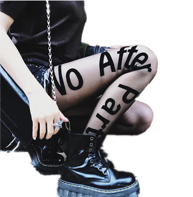 Весенне-летние новые тонкие колготки с надписью "Париж"