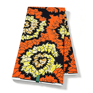 Tissu en coton peigné imprimé africain Dutch Wax, 6 yards/pièce, double face, 150 g/m², pour robes de mariée, pagnes, garçons et filles - Product Image 6