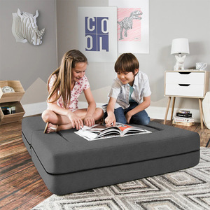 Creative Building Block Combination <b>Kids</b> <b>Sofa</b> Stool Footrest Gray Foldable Cushion For Children Age 8 To 13 Years Unisex - Product Image 2