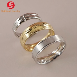 Vendita calda personalizzata 10k 14k 18k originale oro puro Moissanite diamante matrimonio anello di fidanzamento <span class=keywords><strong>coppia</strong></span> per donna uomo - Product Image 1