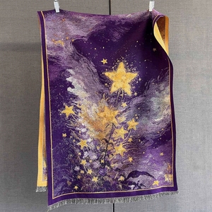Estilo Vintage elegante pintura al óleo patrón Floral imitación Cachemira cálida bufanda vestido <span class=keywords><strong>de</strong></span> noche abrigos capa Pashmina chales invierno - Product Image 6