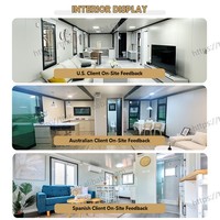 Casa Modular Prefabricada de 20 pies/40 pies, Tipo Tiny Home, 2-3 Dormitorios, Casas Prefabricadas de Lujo, Expandible, Tipo Contenedor