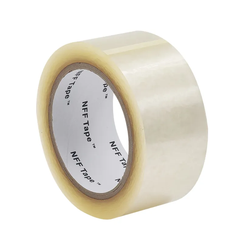 Großhandel NFFBOPP41 0,041 mm hochleistungs-klar-bopp-verpackungsband mit kundendefiniertem stark klebenden Verpackungsband 48 mm 50 mm
