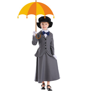 Traje retro europeo y americano Disfraces de Halloween para mujeres Inspirados en el personaje de la película estadounidense-Magic Nanny Fairy - Product Image 6