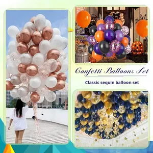 Per Amazon Set di palloncini in lattice metallizzato di paillettes da 30 pezzi per feste di compleanno con decorazione per matrimonio con palloncini natalizi - Product Image 2