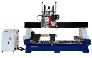 Máy Làm Trụ Cột Bằng Đá Cẩm Thạch Lớn, Máy Phay CNC Bằng Đá Với Máy Tiện Quay Lớn - Product Image 6