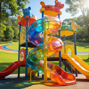 <span class=keywords><strong>Toboggan</strong></span> aquatique en fibre de verre en spirale pour enfants, pour hôtels commerciaux, complexes hôteliers, aires de jeux et piscines - Product Image 5