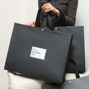 <span class=keywords><strong>Bolsa</strong></span> promocional Reciclaje Negro <span class=keywords><strong>Reutilizable</strong></span> <span class=keywords><strong>Bolsa</strong></span> de compras no tejida <span class=keywords><strong>Supermercado</strong></span> PP Bolsas de mano no tejidas con logotipo impreso personalizado - Product Image 1
