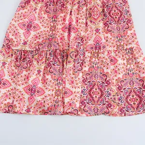 Taop & Za 2025 Robe florale bohème à manches longues pour femme avec imprimé et ceinture pour un <span class=keywords><strong>look</strong></span> décontracté d'été charmant - Product Image 6