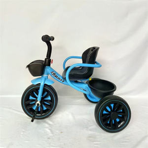 Triciclo <span class=keywords><strong>de</strong></span> plástico multifuncional para niños, triciclo <span class=keywords><strong>de</strong></span> tres ruedas, sin giro, coches y triciclos - Product Image 1