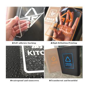 Fabricantes suministro multinacional exportación Oficina vidrio puerta pegatinas PVC transparente adhesivo respaldo impermeable ecológico - Product Image 3