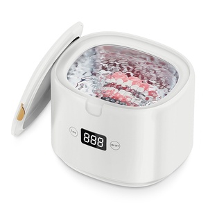 Nettoyeur à ultrasons 2024 avec lumière LED UV pour prothèses dentaires, bijoux, appareils orthodontiques, protège-dents, têtes de brosses à dents - Product Image 1