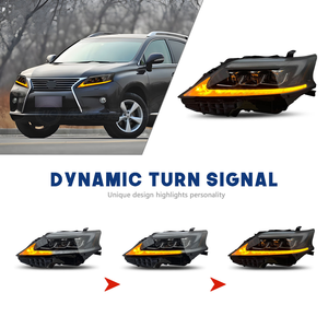 ไฟหน้ารถยนต์ LED สำหรับ Lexus RX270 2009-2010 2015 RX350 RX330มีสไตล์ไฟหน้ารถเครื่องฉายสัญญาณ DRL อุปกรณ์เสริมซีนอนฮาโลเจน - Product Image 4