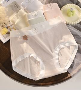 2025 Nieuw ontwerp hoge taille dunne effen gekleurde zachte ademende naadloze gebreide taillebroekjes dames dagelijks - Product Image 5