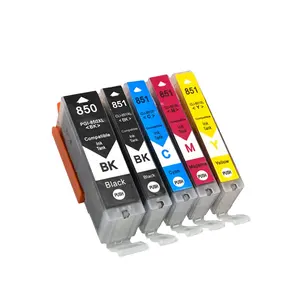 5 warna PGI 850 CLI 851 tinta kompatibel cartridge untuk canon PIXMA MG5480 MG5580 MG5680 MG6380 MG6400 MG6680 Printer