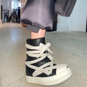 Dropshipping Unisex Shoelace Tied Comfortable Outdoor Casual Footwear Sneakers Rubber 2025 Women <b>Boots</b> - Product Image 6