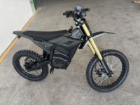 Vélo de montagne électrique sportif avec moteur central sans balais 72V 7000W, batterie au lithium, cadre en acier à haute teneur en carbone, freins à disque hydrauliques
