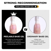 JTING Nouvelle Arrivée Base Coat Gel Peelable Vernis à Ongles Haute Qualité Longue Durée Gel Base Peel-Off Sans HEMA Sans TPO OEM