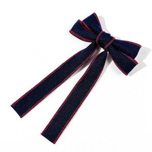 Niedliche Modische Flache Stoffbezogene Haarspangen mit Banddesign Ausgefallene Haaraccessoires für Mädchen - Product Image 5