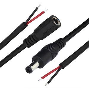 Giấy Chứng nhận CE 12V DC jack 2.1x5.5 mét nam nữ ổ cắm thùng nối để mở DC Pigtail cáp điện - Product Image 4