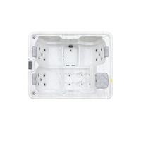 Spa autoportant en acrylique écologique avec contrôle Balboa, 24 jets, éclairage LED et massage pour usage extérieur/intérieur, idéal pour villas et hôtels