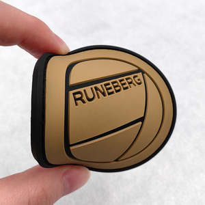 맞춤형 3D 소프트 PVC 로고 열 프레스 엠보싱 실리콘 모자 PVC 아이언 온 자수 벨크로 입체 PVC 고무 패치 - Product Image 2