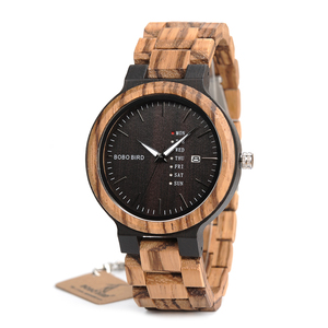 Reloj de Pulsera Casual para Hombre, Más Vendido, Entrega Rápida, Esfera Negra, Reloj de Madera para Hombre, Manecillas Luminosas - Product Image 1