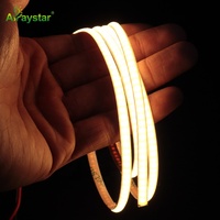 Lampu Strip LED warna ganda, 5mm dapat dipotong, CCT dapat diatur, warna ganda 2700-6500K, lampu strip COB DC24V 600leds/m