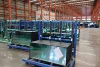 Panneaux isolants en verre double vitrage (IGU) à rupture de pont thermique pour murs-rideaux industriels de supermarchés en aluminium écologique