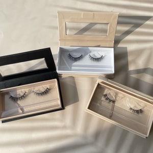 Pestañas de Visón Natural 2026 Hechas a Mano con Logotipo Personalizado, Pestañas de Tira Completa de 12 mm, Pestañas de Visón Curvatura C Cortas y Largas - Product Image 3